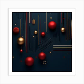 Christmass Abstract 001 1 Art Print