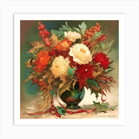 Christmas Bouquet Art Print