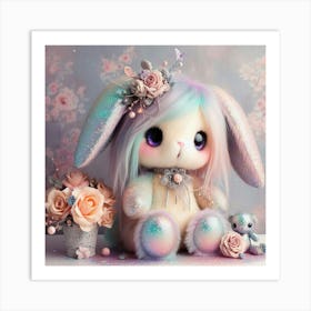 Bunny Rabbit cute Art Print