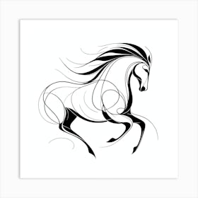 Horse Tattoo Design Art Print