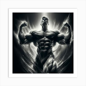 Muscular Man Art Print