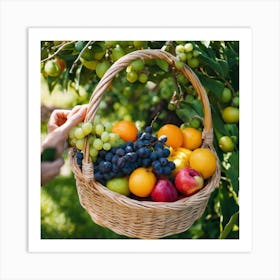 Basket Of Fruit 1 Art Print