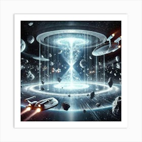 Converted Quantum Time Lock Effects Art Print