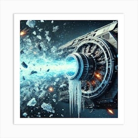 Futuristic Cryo Energy Weapon Art Print