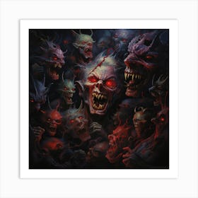 Demons Of Hell Art Print