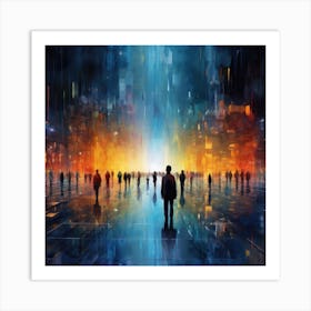 Futuristic Cityscape Art Print