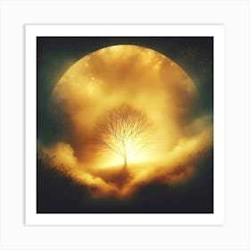 Full Moon Art Print