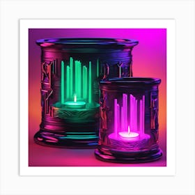 Egyptian Candle Art Print