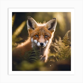 Woodland Red Fox Art Print
