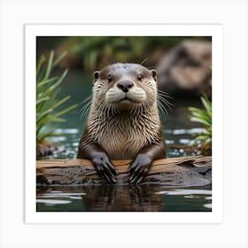 Otter 2 Art Print