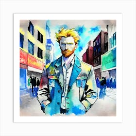 Man On The Street Art Print