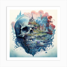 Skull In The Sky 1 Art Print