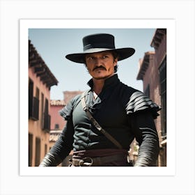 Pedro Pascal Zorro 2 Art Print