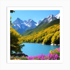 Lake In The Mountains 16 Art Print