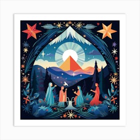 Nativity Scene 12 Art Print