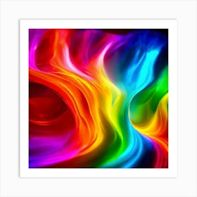 Color Brightness Vibrant Electric Power Gradient Vivid Intense Dynamic Radiant Glowing En (2) Art Print