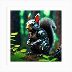 Robot Squirrel 1 Art Print