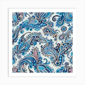 Paisley Pattern Art Print