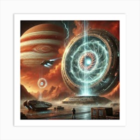 A Sci Fi Depiction Of The Hurricane Engine Shields 1 Art Print