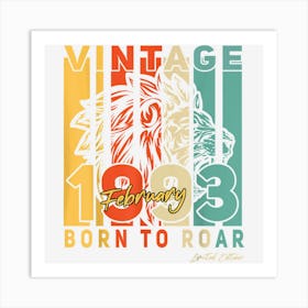 30th Birthday Gifts February 30 Years Old Vintage 1993 Mens 1 Art Print