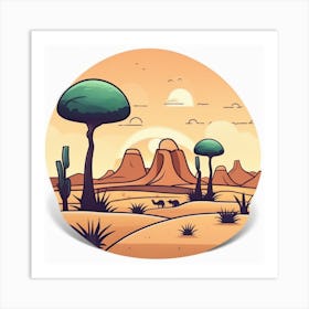 Desert Landscape 96 Art Print