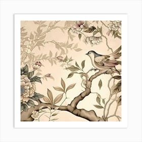 Chinese Wallpaper Art Print