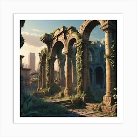 Ruins Of A City 15 Art Print