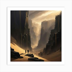 Desert Landscape 3 Art Print