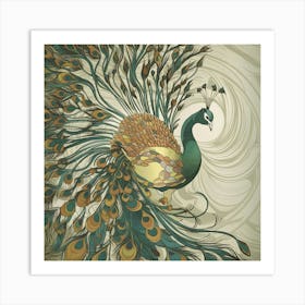 Peacock 60 Art Print