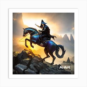 Hero of night Art Print