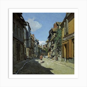 Rue De La Bavole, Honfleur, Claude Monet Art Print