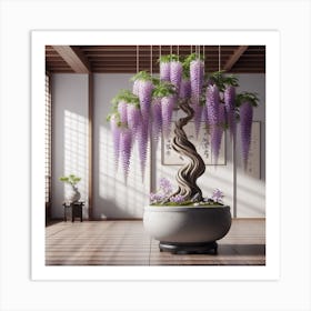 Bonsai Wisteria 1 Art Print