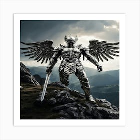 Angel With Sword Art Print