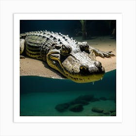 King Croco Art Print