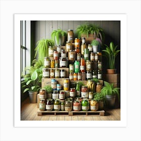 Jars Of Food Art Print