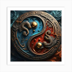 Yin Yang 8 Art Print