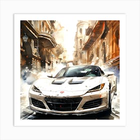 Velocity Unleashed The Thrill Of Racing Art Print