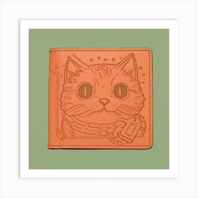 Cat Wallet Art Print