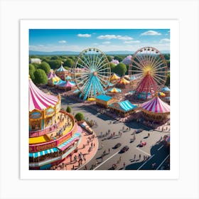 Amusement Park Art Print