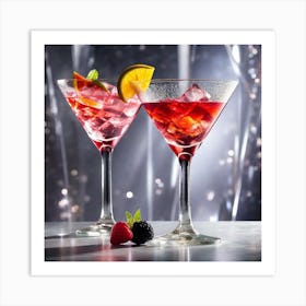 Two Martinis Art Print