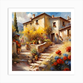 Italian Village 3 Art Print