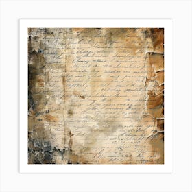 Old Paper Texture Art Print