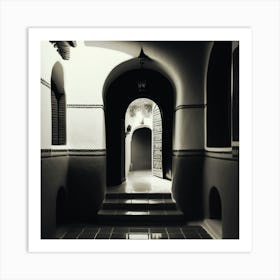 Doorway In Morocco Art Print