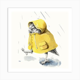 Rainy Day Square Art Print