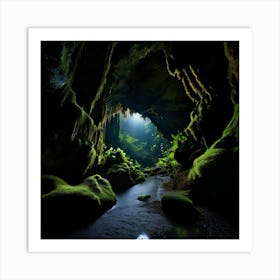 Waitomo Glowworm Caves Art Print