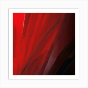 Fumée Rouge Et Noire (1) Art Print