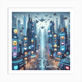 Futuristic City 7 Art Print