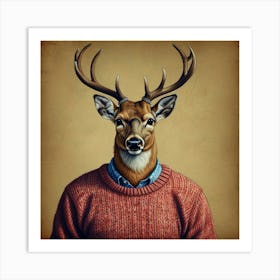 Deer Portrait 1 Art Print