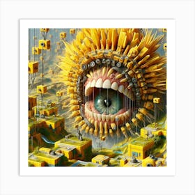 DMT ai art 012 Art Print