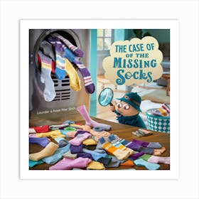 Case Of The Missing Socks 1 Art Print